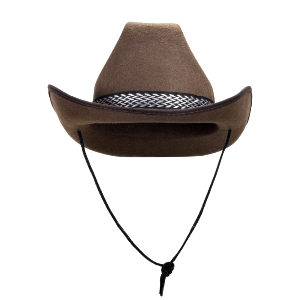 Adult Cowboy Hat Brown Wild West Fancy Dress Rodeo Sheriff Unisex Hat.
